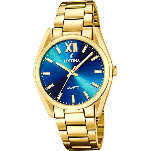 Festina Edelstahl Herren Uhr Armbanduhr gold Casual D2UF20640/8