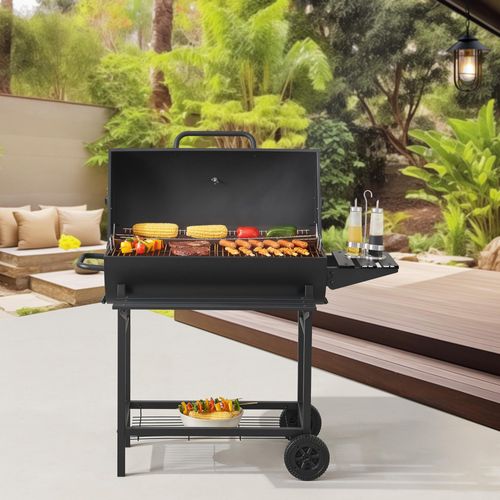 Grillwagen 'Armento' 95x108x61cm Schwarz