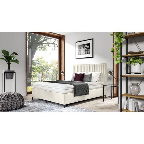 Weiß Bett Doppelbett Luxus Schlafzimmer Polsterbett 160x200cm Modern Stil JVmoebel