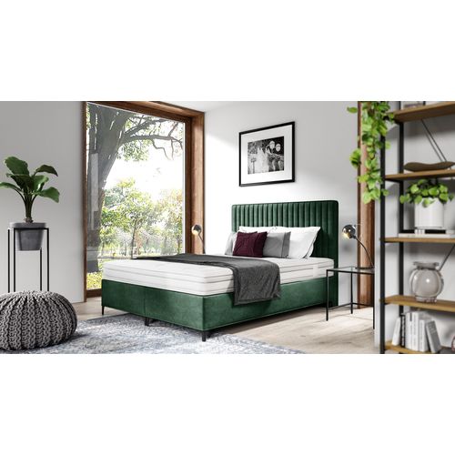 Luxus Boxspringbett Schlafzimmer Polsterbett Einrichtung Textil 160x200cm Holz