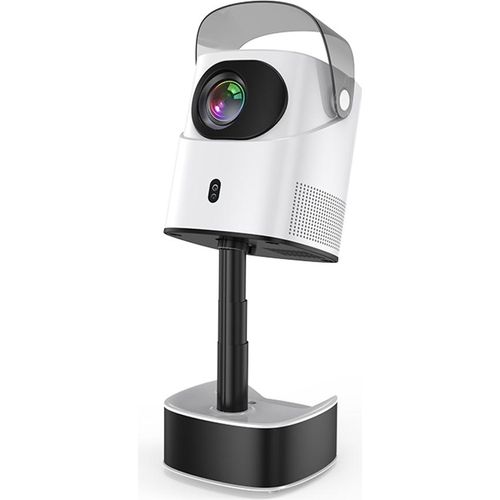 TS-2-Projektor 1080P Heimkino Android 9.0 Videoprojektor unterstuetzt 4K-Dekodierung 100-Zoll-Display Gleiche Bildschirmtechnik Filmprojektor mit einziehbarer Stange Autofokus Trapezfunktion Eingebauter 5W-Lautsprecher mit mehreren Anschluessen Unterstuetzt TV-Box Computer Laptop fuer Heimkino Outdoor-Mediaplayer-Unterhaltung