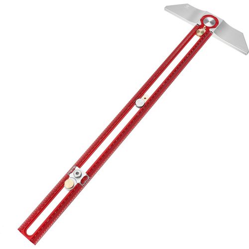 MT-2465 PRO Scriber Marking T Square Ruler Aluminiumlegierung Lochpositionierung Markiernadel