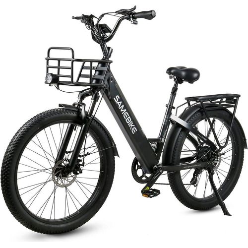 26ZOLL E-BIKE Fett Reifen Elektrofahrrad Trekking Cityrad 32KM/H