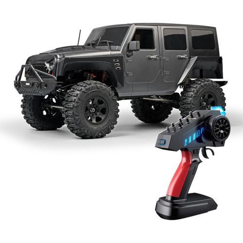 Ferngesteuertes Auto, wiederaufladbarer ferngesteuerter Crawler im Massstab 1:10 fuer Kinder und Erwachsene, 2,4?G 4WD ferngesteuertes Autospielzeug mit steuerbaren Lichtern