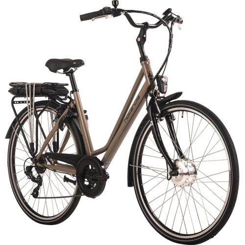 E-Citybike Damen 28'' Optima Basic Braun 7 Gänge Hollandia 199E