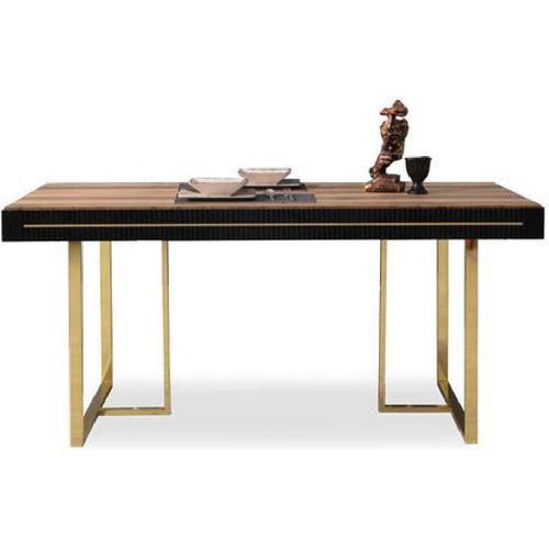 Holztisch Esszimmertisch Esstisch Tisch Esszimmer Essecke Holz Braun JVmoebel