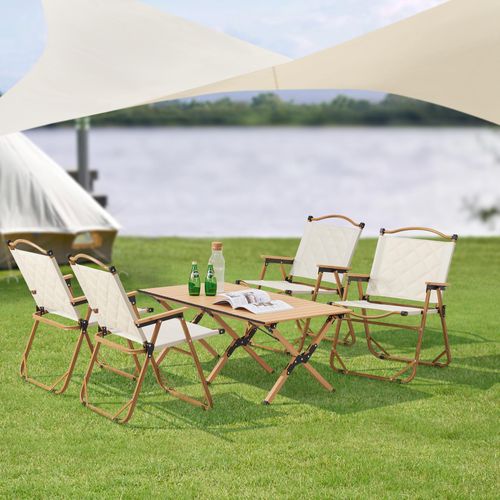 Gartenmöbelset ‘Botrugno’ 5-tlg. aus Textilgewebe Beige