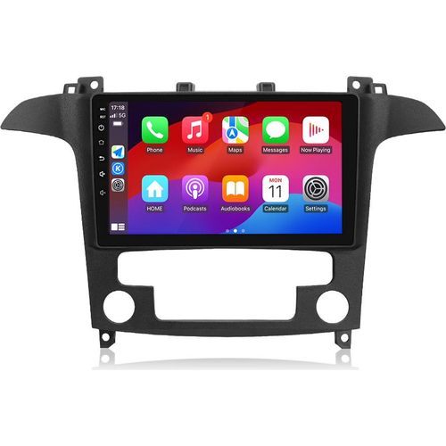 Carplay Für Ford S-Max 2007-2015 Android 12 Autoradio GPS Navi WIFI 4G USB BT DAB+ SWC 4+64G