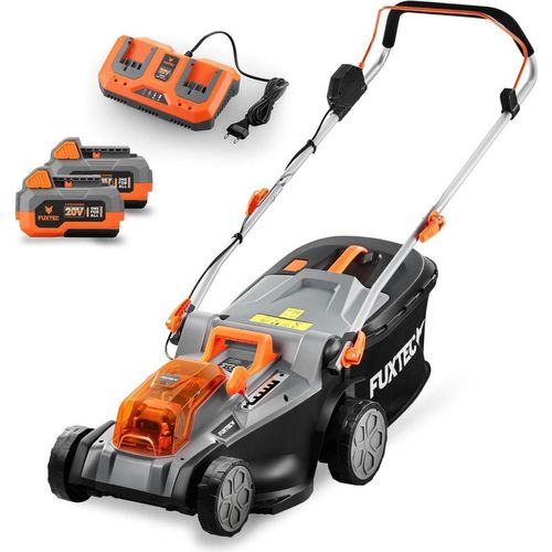 FUXTEC 40V Akku Rasenmäher FX-E2RM43 mit 43cm Schnittbreite, mit Akkupack, mit Ladegerät