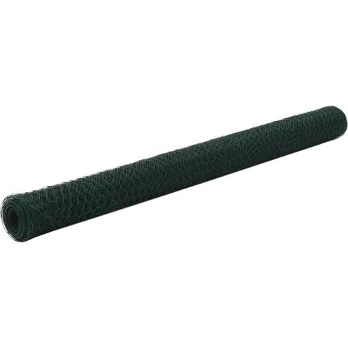 Drahtzaun Stahl mit PVC-Beschichtung 25x1,5 m Grün