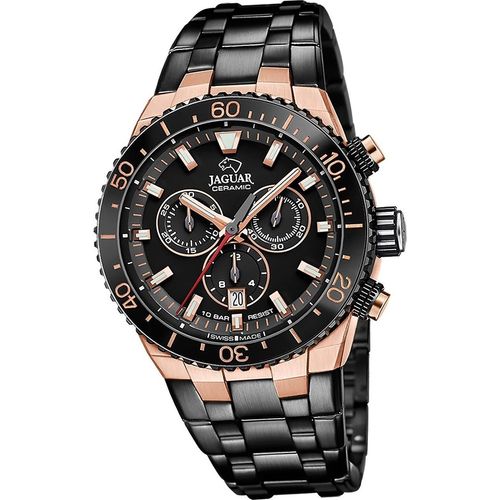Jaguar Herren Uhr Edelstahlarmband schwarz D2UJ1023/1