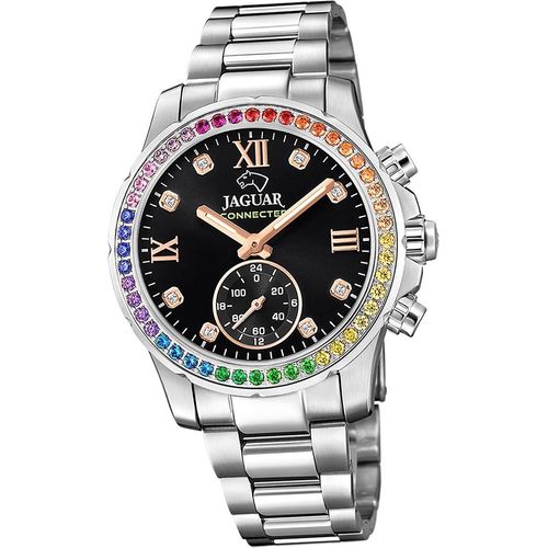Jaguar Edelstahl Damen Uhr Multifunktion Sport Elegant silber Connected D2UJ980/5