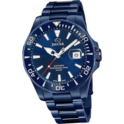 Jaguar Edelstahl Herren Uhr Analog Elegant blau Pro Diver D2UJ987/1