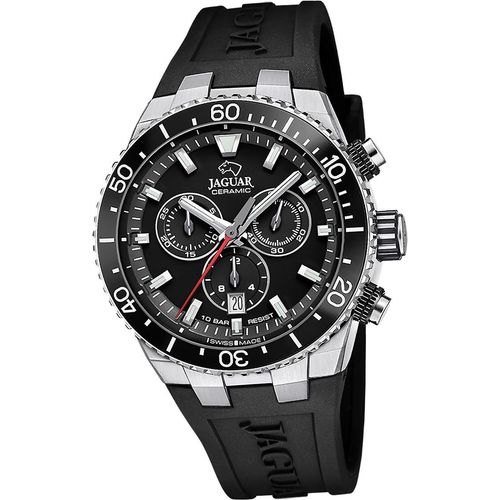 Jaguar Herren Uhr Silikonarmband schwarz D2UJ1021/5