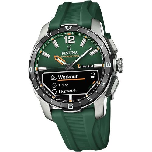 Festina Silikon Herren Uhr Armbanduhr grün Elegant Sport D2UF23000/2