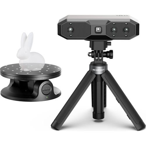 Revopoint Mini 2 3D-Scanner, Handheld-3D-Modell-Scan, 16?fps Scan-Geschwindigkeit, industrielle Blaulicht-Unterstuetzung, 0,02?mm praezise Vollfarb-Scans, USB-C/WiFi-6-Verbindung mit Smartphone und Laptop fuer Reverse Engineering-Modelldesign (Advanced Edition)