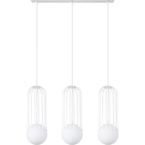 Pendelleuchte BRINA 3L Weiß 3xG9 8W Stahl 115x12x54cm Sollux Lighting