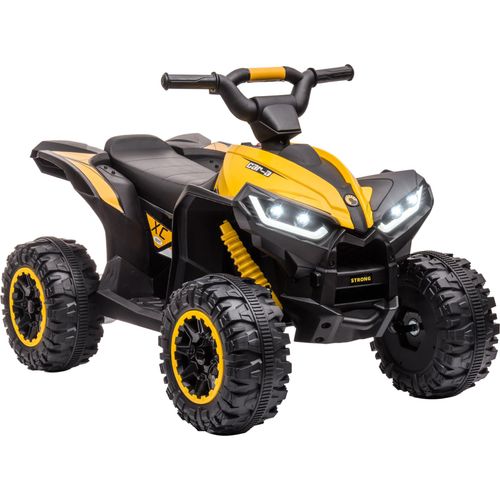 HOMCOM Kinder Quad Elektro 12V Kinderquad mit Vorwärts-, Rückwärtsfunktion, Musik, USB-Anschluss, Hupe, LED-Scheinwerfer 3-6km/h Elektro-Quad für Kind