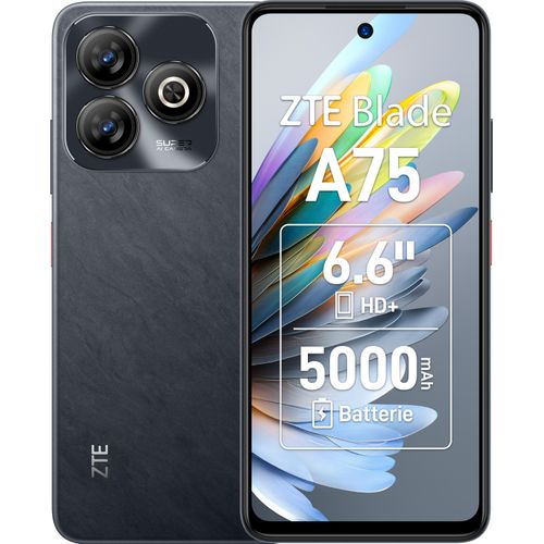 Blade A75 4GB + 128GB Black Smartphone