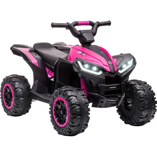 HOMCOM Kinder Quad Elektro 12V Kinderquad mit Vorwärts-, Rückwärtsfunktion, Musik, USB-Anschluss, Hupe, LED-Scheinwerfer 3-6km/h Elektro-Quad für Kind