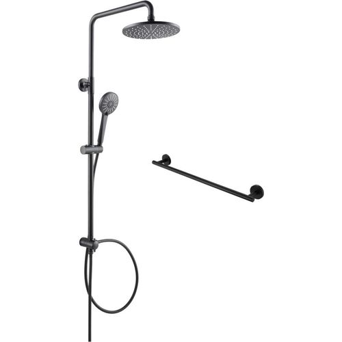 Bad- & Duscharmaturen Trennbar, Schwarz Brausegarnituren ,Duscharmatur ,keinen Wasserhahn Mit Handtuchhalter