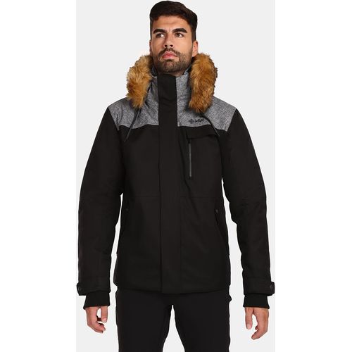 Herren Winterjacke Kilpi ALPHA-M, SCHWARZ, Größe XXL