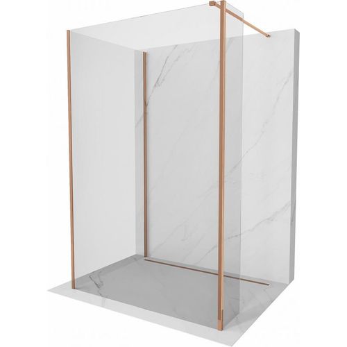 Mexen Kioto Walk-in Duschwand 110 x 110 x 40 cm, transparent, rosa Gold - 800-110-110-221-60-00-040