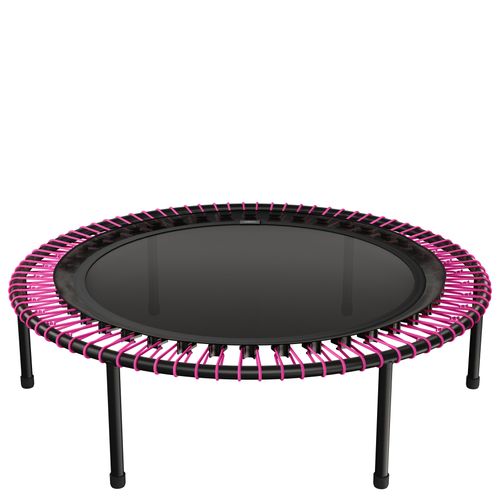 bellicon Fitness Trampolin 125cm (Pink) mit Seilring-Federung bis 120kg (Stark) | Stabile Schraubbeine | Dreiteiliger Rahmen | Germany