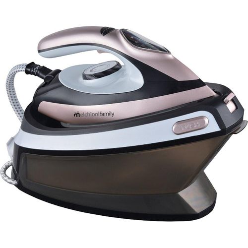 Melchioni Dampfbügeleisen 2000W 1.5L Tank schwarz und rosa