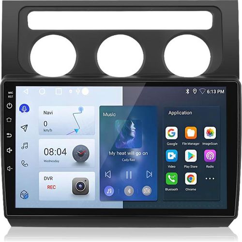 Einbau-Navigationsgeräte,Android13,2+64GB Für VW Touran 2003-2010 10 zoll Autoradio carplay GPS Navi WIFI BT SWC RDS DAB