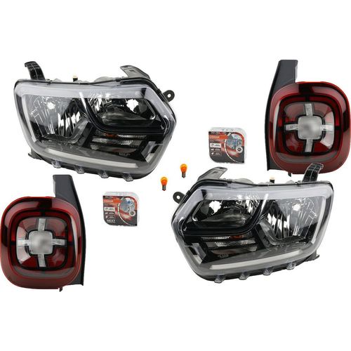 Johns, Scheinwerfer Heckleuchten Osram Night Breaker Laser passend für Dacia Duster L R