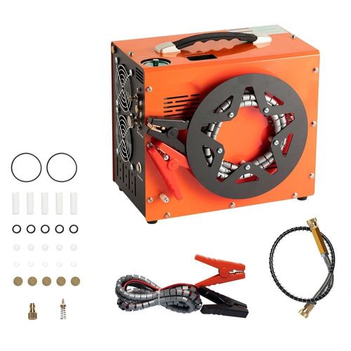 PCP Kompressor 30Mpa/4500 PSI Luftkompressor - 1L Tragbarer Kompressor - DC12V & AC120V - 25min Einschaltdauer - Luft Pumpe - 600-W-Hochleistungskonverter - Hochdruck Pumpe - Airgun Gewehr