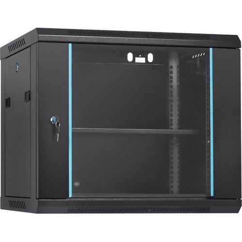 9U Wandmontage-Netzwerkserver-Rack-Schrankgehäuse mit 15,5'' Tiefe und Türschloss