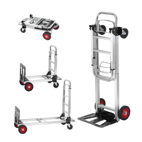 Sackkarre Klappbar Transportkarre Aluminium/Kohlenstoffstahl 113/181kg - Plattformwagen Trolley Innen- & Außenbereich - Lade- & Transportaufgaben