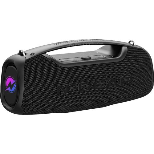 N-GEAR NRG 500 - Outdoor, Tragbare Partybox mit Sound- und Licht Party Bluetooth-Lautsprecher (inkl. Mikrofon)