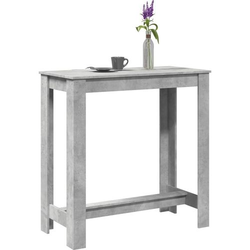 Bartisch Betongrau 102x50x103,5 cm Holzwerkstoff