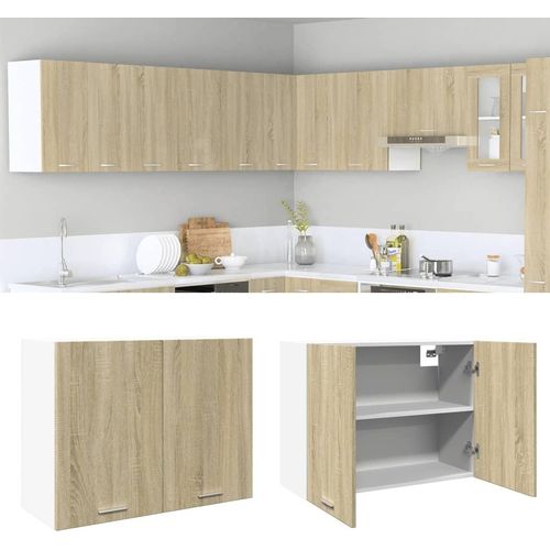 Hängeschrank Lyon Sonoma-Eiche 80x31x60 cm Holzwerkstoff