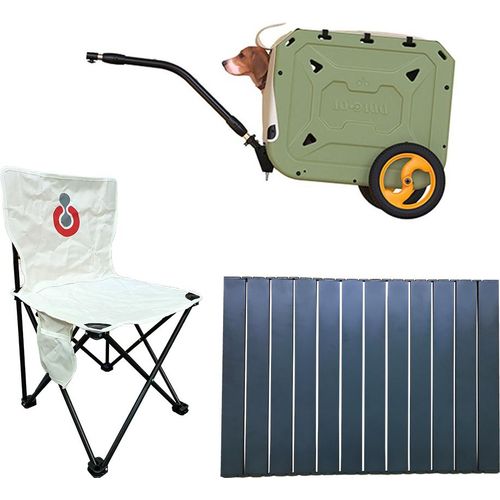 Multifunktionale Haustierwagen-Aufbewahrungsbox, Fahrradanhänger-Aufbewahrungsbox-Set mit Rädern für Kinder, große Hunde, Camping und Reiten