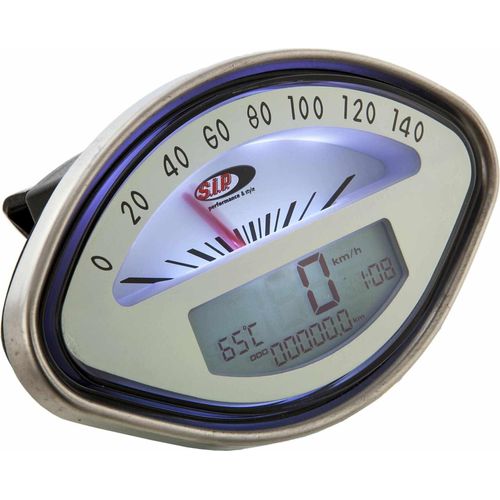 SIP 2.0 Digital/Analog Tachometer/Geschwindigkeitsmesser Beige LCD 20 Funktionen 140 km/h