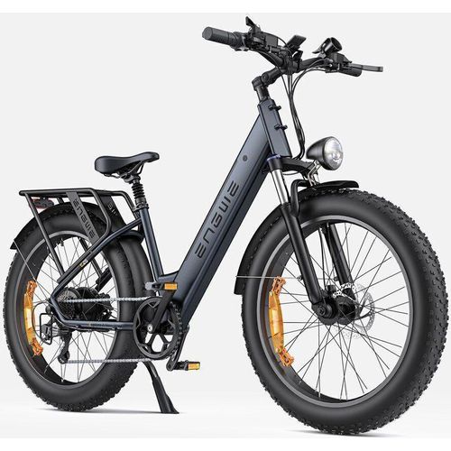 E-Bike Damen City Elektrofahrrad E-Mountainbike , 26 Zoll Fat-Reifen Elektrobike, 48v Lithium 16Ah 250W Doppelgefedertes All-Terrain Elektrofahrrad