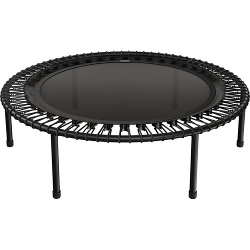 bellicon Fitness Trampolin 100cm (Schwarz) mit Seilring-Federung bis 90kg (Medium) | Praktische Klappbeine | Dreiteiliger Rahmen | Germany