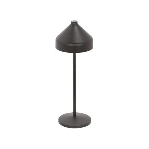 Zafferano AMELIE Wiederaufladbare und dimmbare schwarze LED-Tischleuchte