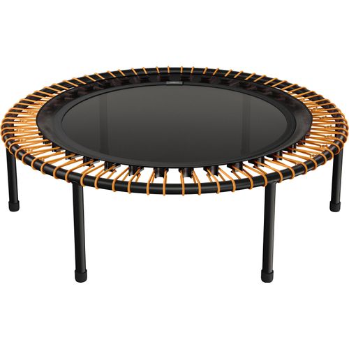 bellicon Fitness Trampolin 112cm (Orange) |Stabile Schraubbeine & Seilring-Federung bis 120kg (Stark) | Dreiteiliger Rahmen | Germany