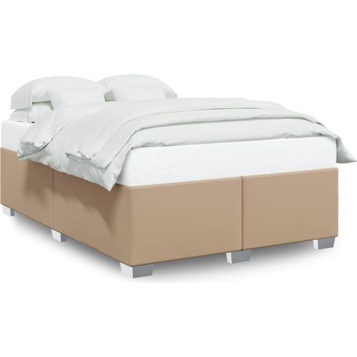 Bettgestell Cappuccino-Braun 160x200 cm Kunstleder
