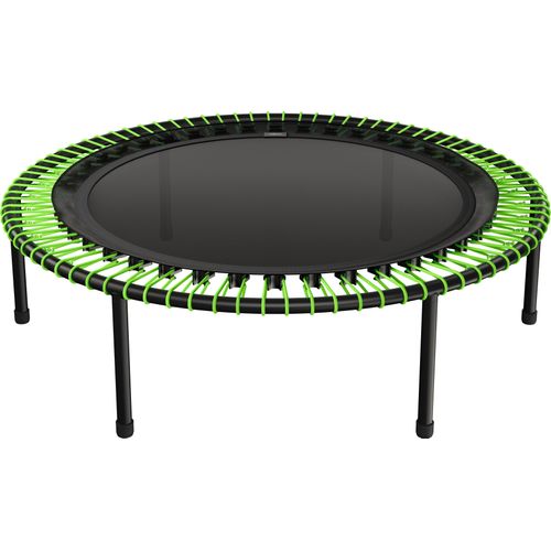 bellicon Fitness Trampolin 112cm (Grün) mit Seilring-Federung bis 90kg (Medium) | Praktische Klappbeine | Dreiteiliger Rahmen | Germany