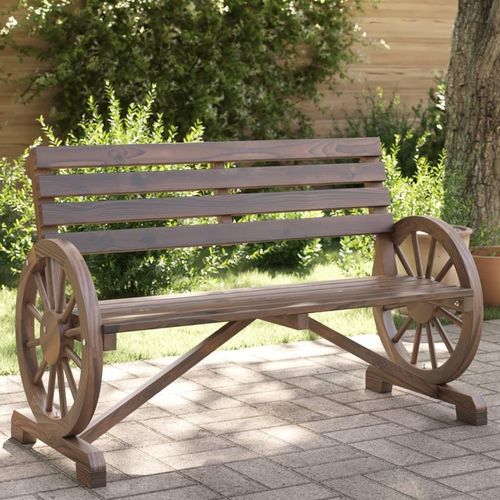 Ankonbej Gartenbank 2-Sitzer Massivholz Tanne