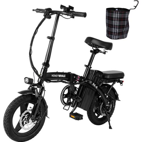 Klapprad Elektrofahrrad e Bike 14 Zoll 250W Shimano Pedelec 10AH E-Bikes Klappräder 25km/h Elektrofahrrad 40 KM
