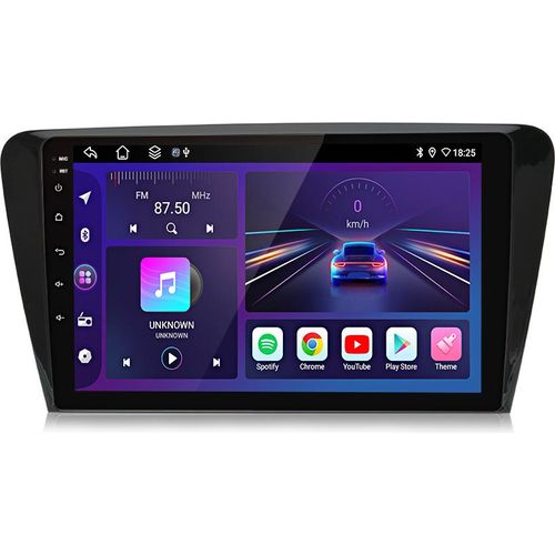 Einbau-Navigationsgeräte 10'' Navigation Autoradio GPS Android13 DAB+ BT 4+64G carplay für Skoda Octavia 2013-2018 wifi swc BT GPS NAVI