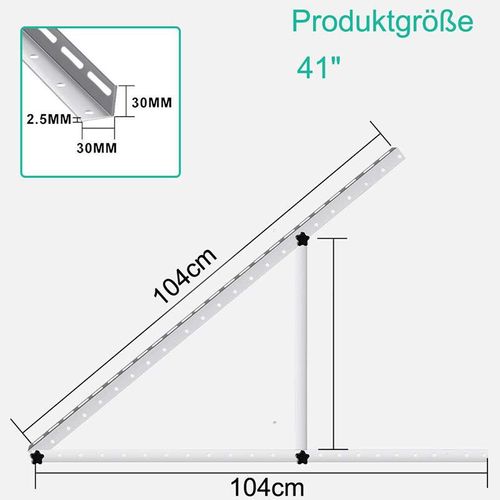 INF Aluminium Solarpanel Dreieck Halterung L