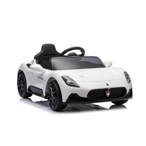 Kinder Elektroauto Maserati GT Cabrio Kinderfahrzeug Kinderauto weiß